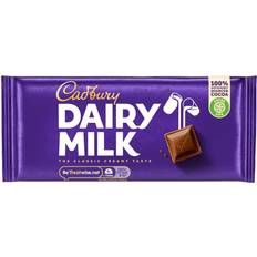 Cadbury Cibi e Bevande Cadbury Dairy Milk Chocolate Bar 95g 1Pacco