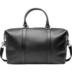 Les Deux Leather Weekend Bag Weekendväskor Herr Svart ONESIZE