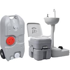 VidaXL Toilets vidaXL Portable Camping Toilet and Handwash Stand Set with Water Tank