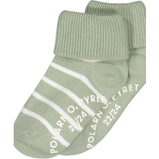 Premature Socks Children's Clothing Polarn O. Pyret Socks With Non-Slip Nubs 2-pack - Light Green