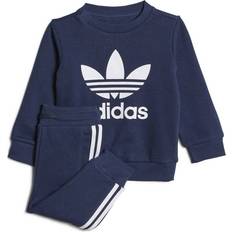 1-3M Chándales Adidas Infant Crew Sweatshirt Set - Night Indigo (HK7495)