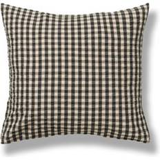 Juna Bæk & Bølge Kuddöverdrag Svart, Beige (63x60cm)