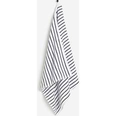 Svarta Badlakan H&M Randig badhandduk Badlakan Svart (140x70cm)