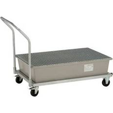 Cemo Transportal Drypbakke Med Drejelige Hjul 200 L Tønde L1090xB860xH1080mm Med Trådhylde
