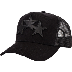 Amiri Caps Amiri 3 Star Trucker Hat - Black