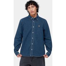 Carhartt WIP Unisex Skjortor Carhartt WIP L/s Weldon Shirt Blue