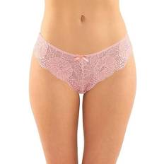 Fantasy Lingerie Poppy Crotchless Panty - Pink