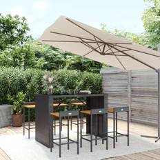 Bargruppen vidaXL 7-tlg. Gartenbar-set Bargruppe, 1 Tisch einschl. 6 Stühle