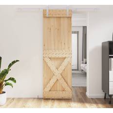 Sliding Doors vidaXL with Hardware Set Sliding Door (x210cm)