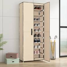 Fabric Hallway Furniture & Accessories vidaXL Cream, 60 Shoe Rack
