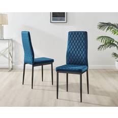 Blue Kitchen Chairs Box 4X Milan Kitchen Chair