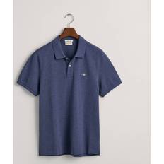 Gant Men Regular Fit Shield Piqué Polo Shirt Blue