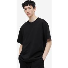 H&M Herr Svart T-shirt COOLMAX Relaxed Fit