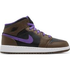 Sneakers Nike Air Jordan 1 Mid GS - Palomino/Wild Berry/White