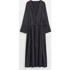 H&M Robes H&M Satin dressing gown Black