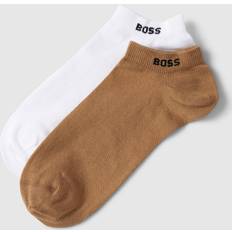 HUGO BOSS Hombre Calcetines HUGO BOSS Uni Colors Beige Blanco - Brown/White