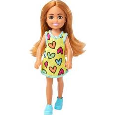 Brun Dukker & Dukkehus Barbie Chelsea and Friends Doll Heart-Print Dress HNY57