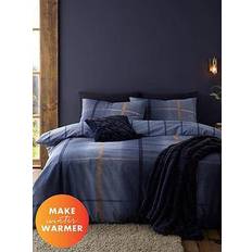 Purple Duvet Covers Catherine Lansfield Melrose Tweed Duvet Cover Blue, Purple