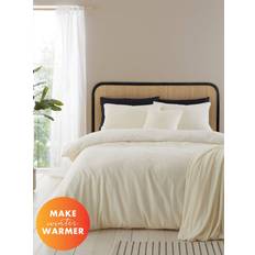 Catherine Lansfield Cream Cosy Duvet Cover White