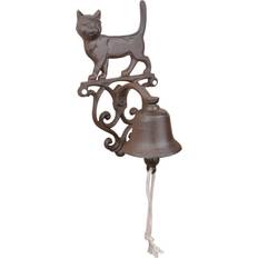 Bon_marché Foyers Esschert Design Cloche D'entrée L 13.2 x L 14.3 x H 24.2 cm Petit Chat Marron