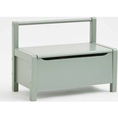 Children's storage bench Green