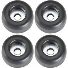 Gummifødder 25 x 11 mm. Sort. 4 stk