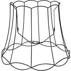 QAZQA Lamp Parts QAZQA Metal Lampshade Black 50/40 Granny Frame Shade