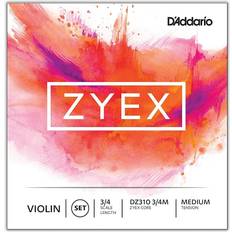 Accessoires Musicaux D'Addario DZ310-3/4M Zyex Violinen Saitensatz synthetische Faser 3/4 Medium