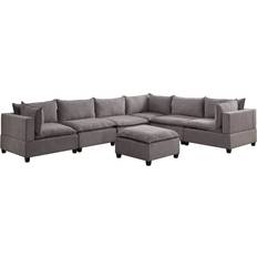 7 piece sectional sofa Contemporary Home Living Madison Sofa 157" 7 6 Seater