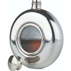 Silver Hip Flasks Viski Scope Flask Silver Silver Hip Flask