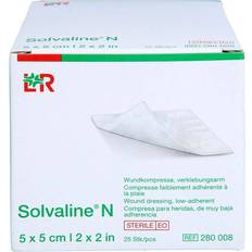 Foliekompress Solvaline N 5x5cm Steril 25 St