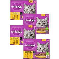 Whiskas 7 Whiskas Ekonomipack: Senior portionspåse 7+ Fjäderfäurval