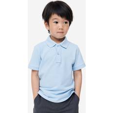 M Polo Shirts Children's Clothing H&M Boys Blue 2-pack cotton polo shirts