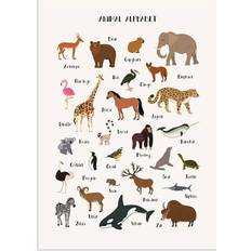 Postery Animal Alphabet Brown