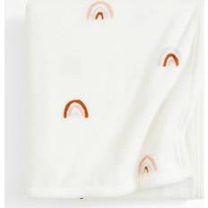 H&M Patterned fleece Blankets White