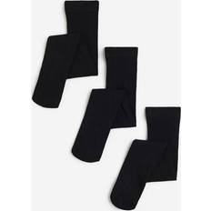 H&M Girls Black 3-pack school tights