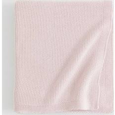 Organic Baby Blankets H&M Baby Moss-stitched cotton blanket Pink size: 90x90