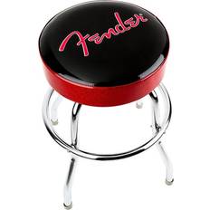 Red Bar Stools Fender Red Sparkle Logo Bar Stool