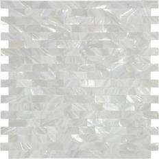 Mosaic Tiles Art3d Mother of Pearl Shell Mosaic Tile for Kitchen Backsplash Seamless12"x12"