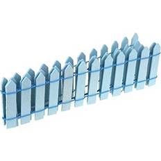 Blue Fences Miniature Wood Picket Fence 36-Inch Blue