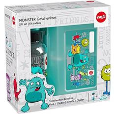 Boîtes à lunch EMSA Trinkflasche Brotdose KIDS SET MONSTER 518138