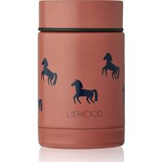 Rosa Barntermosar Liewood Termisk behållare Nadja 250 ml Hästar/Dark Rosetta One Size Termosflaska