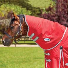 Pony Horse Rugs Weatherbeeta Comfitec Classic Medium Turnout Neck Cover - Red/Silver