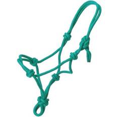 Turquoise Horse Halters Tough-1 Miniature Poly Rope Tied Halter