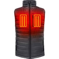 Gray - Men Vests ActionHeat Men's 5V Battery Heated Puffer Vest