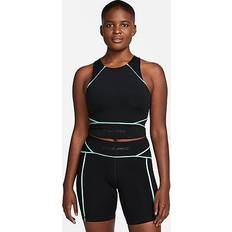 Nike Women's Pro Dri-FIT Cropped Training Tank Top in Black, DQ6295-010 Black