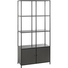 Metall regal schwarz HAKU Möbel Regal, Metall, schwarz, T 37 x B 80 x H 176 cm Bücherregal