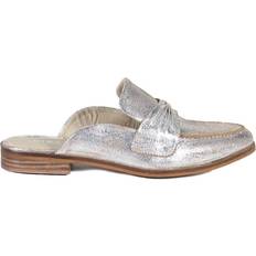 Silver - Women Slippers Diba True Au Pair Slip On Mules Silver