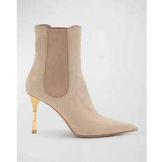 Balmain Moneta leather ankle boots women Leather/Leather/Goat Skin Neutrals