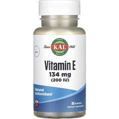 Vitamins & Supplements Kal Vitamin E, 134 IU, SoftGels 90 pcs